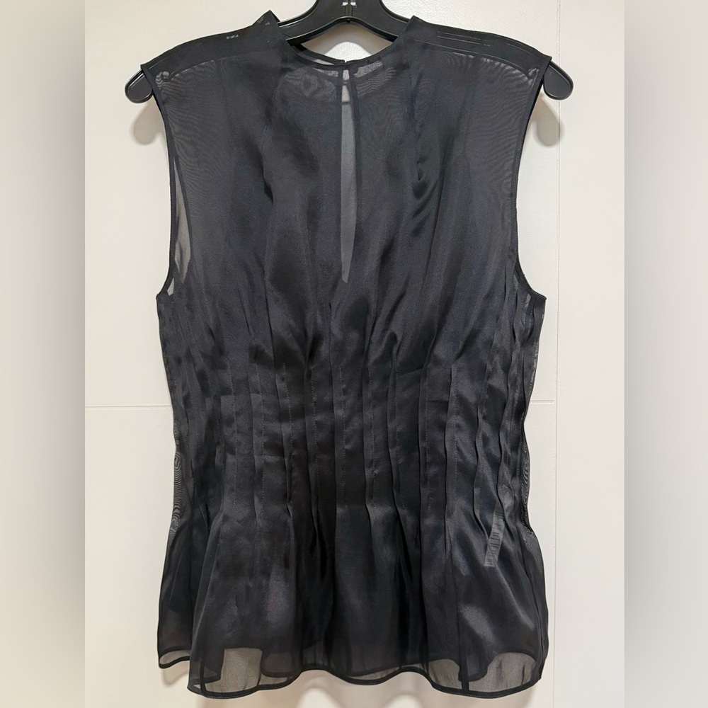 Khaite Westin Organza Top, 6, Black - Picture 9 of 17
